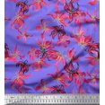 thumbnail image 1 of Soimoi Rayon Fabric Wildflower Floral Printed Fabric 1 Yard 42 Inch Wide, 1 of 3