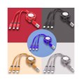 thumbnail image 3 of Mini 3 in 1 Telescopic Braided Charge Cable for iPhone Type-C Android Micro USB-Grey, 3 of 5