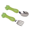 thumbnail image 3 of Adorable Cartoon Fork and Cartoon Fork Spoon Stainless Cute Toddler Table Setting Steel Toddler Feeding Training Spoons Forks Portable Animal Tableware for Kids  Tableware Set with, 3 of 8