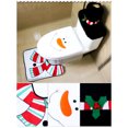 thumbnail image 3 of yeacher Festive Elk Christmas Bathroom Set: Toilet Lid Cover, Tank Cover, and U-Shaped Rug for Holiday Cheer, 3 of 6