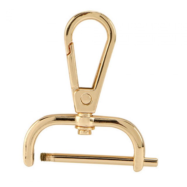 Clips Detachable Swivel Snap Hooks Swivel Lobster Clasps for DIY Jewelry 31mm Gold