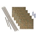 thumbnail image 1 of Fasade Miniquattro Vinyl Backsplash Kit 15 sq ft Copper Fantasy, 1 of 6