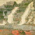 thumbnail image 1 of Ahgly Company Tapis d'Intérieur Lavable en Machine Carré Abstrait Brun Gingembre Vert, 4 Pieds Carré, 1 of 7
