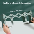 thumbnail image 3 of Summer Saving,Retractable Book Stand, Student Desktop Book Folding Display Shelf, Iron Bookcase, Stationery Storage, Adjustable Book Block Stand, | Metal, Green-474 $BS$3, 3 of 8