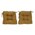 thumbnail image 2 of 16-inch Solid Microsuede U-shaped Tufted Chair Cushions (Set of 2), 2 of 2