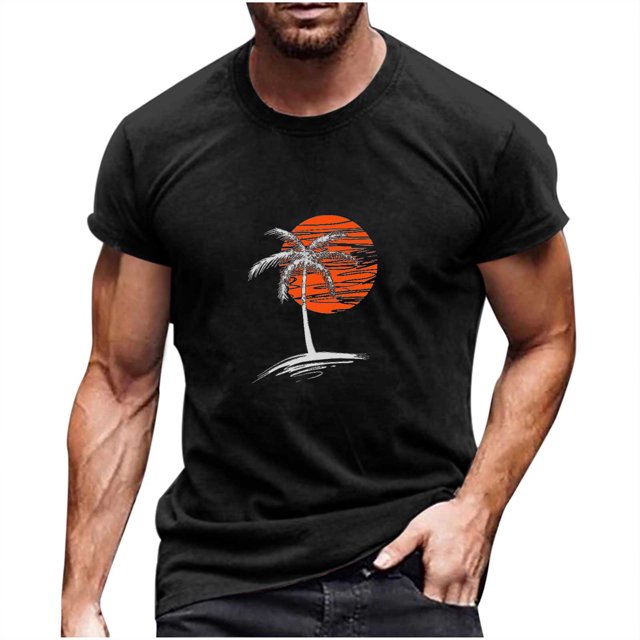 Birdeem T-Shirt à Manches Courtes pour Hommes, Col Rond, Impression Numérique 3D, Chandail D\'entraînement Physique