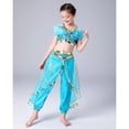thumbnail image 4 of HAWEE Jasmine Costume for Girls Sequin Princess Dress Up Princess Cosplay Costumes, 4 of 7