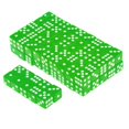 thumbnail image 2 of 100 x Translucent 16mm Six Sided Spot Dice Game Board Dice RPG Games Green, 2 of 9
