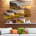 thumbnail image 3 of Sunrise at Quiraing Scotland - Landscape Canvas Art Print, 3 of 4