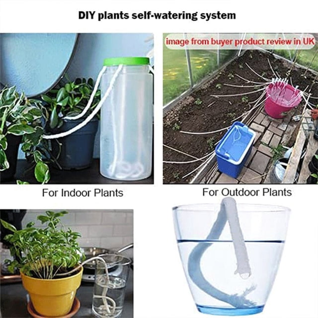 TopLLC Automatic Watering Cotton Rope For DIY Plant Automatic Watering Device Violet Automatic Watering Rope 1/6inch(4mm):60feet/18m on Clearance