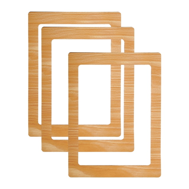 Unique Bargains Cadre Photo Magnétique 5x7, 3 Pcs Cadre Magnétique Cadres Photo Magnétiques Réutilisables pour Réfrigérateur, Bronze