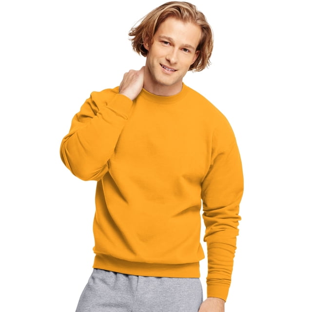 Hanes Chandail Molletonné à Col Rond ComfortBlend EcoSmart pour Hommes - Meilleur Vendeur, 5TG, Or, 5TG,