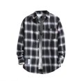 thumbnail image 1 of Chemise Décontractée Imprimée pour Homme Chemise Boutonnée pour Homme Automne/hiver à Manches Longues Chemise Boutonnée à Manches Longues Simple Chemise Rayée à Manches Courtes Chemise Boutonnée à Revers, 1 of 2