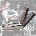 thumbnail image 4 of Steel Beard and Mustache Comb Folding Fine Pocket New Teeth M3H3, 4 of 6
