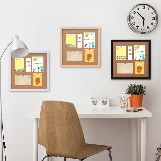 Sentmoon Hanging Photo Display Board Photo Wall Decor Office Cork Board Message Board For Home Decor Or Office Gift for Anniversary, Birthday, Christmas