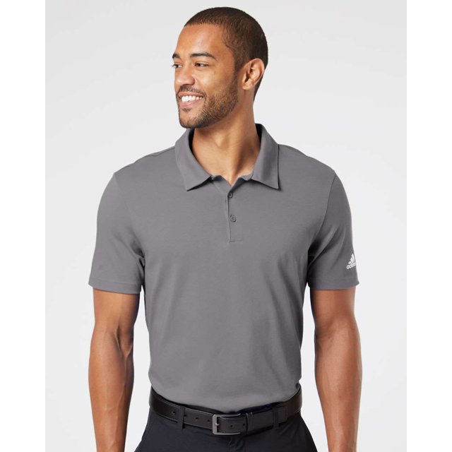 Cotton Blend Polo, 2XL, Grey Four