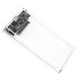 thumbnail image 4 of Domqga 2.5inch USB3.0 Clear Hard Drive Disk HDD SSD Enclosure External Laptop Case, 4 of 8