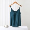 thumbnail image 2 of Birdeem Blouse pour Femme Unie Décontractée Mode Col Rond Régulière Sans Manches Hauts de Nuit, 2 of 12