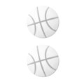thumbnail image 2 of serony 4pcs Mute Door Rear Wall Crash Waterproof Anti-Collision Wall Crash Waterproof Pad Basketball Style 5cm white 2Set, 2 of 6