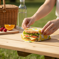 thumbnail image 4 of Reusable Beeswax Food Wraps – 3 Pack Lemon Pattern | Plastic-Free Food Storage | Eco-Friendly Alternative to Cling Wrap, 4 of 5