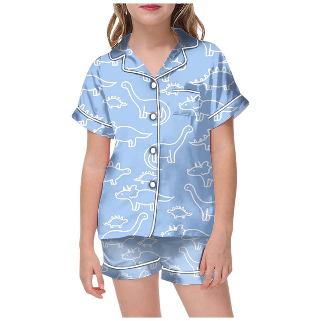 Ensemble de Pyjama pour Petit Garçon, Ensembles de Pyjama à Colorier DIY, Ensemble de Pyjamas pour Enfants à Boutons, Pjs, Tenues de Nuit, Pj pour Filles 4T 5T