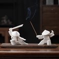 thumbnail image 3 of Incense Stick Burner Unique Delicate White Porcelain Chinese Ceramic Samurai Censer Holder Home Decor for Home, 3 of 8