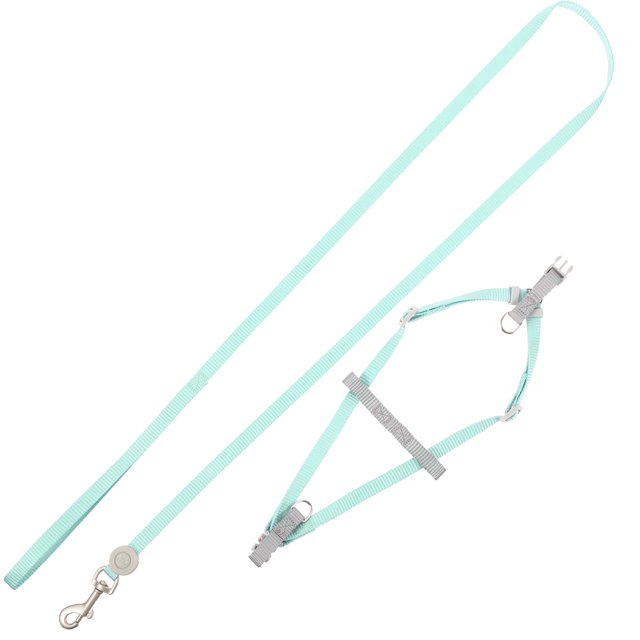 WASHWEPE 1 Set Cat Leash and Harness Rust-Proof Metal One-Hand Operation for Cat Walking Harness Leash