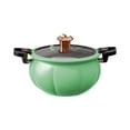 thumbnail image 2 of EGNMCR Kitchen Gadgets, Kitchen Accessories Multifunctional Pumpkin Pot Vacuum Pressure Cooker Household Cooking Non Stick 8L Large Capacity Non Stick Soup Pot Holiday Gift Stainless steel pumpkin pot, 2 of 6