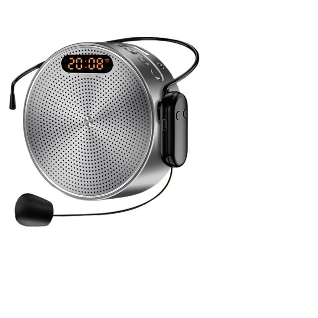 Wireless Clock Megaphone Portable Voice Amplifier Teacher Guide Microphone Speaker 5W ,Loud Volume