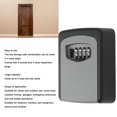 thumbnail image 4 of Key Lock Box, Cut  Combination Lock Box Large Capacity Waterproof Versatile Aluminum Alloy Wall Mount  For Pet Caregivers For Indoor Silver Gray,Green, 4 of 8