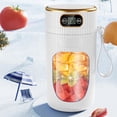 thumbnail image 3 of Iumwxz Gobelet Extracteur de Jus Portable Affichage Numérique Petit Multifonction Intelligent Protection Détection par Aimant Chargement USB Multiples Fonctionnalités Extraction de Fruits Nutrition Blanc, 3 of 7