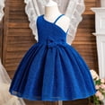 thumbnail image 4 of WEAIXIMIUNG Robes d'Été pour Filles Taille 6-7 Robe de Concours pour Enfants Robe de Fête Nœud Papillon Sans Manches, 4 of 5