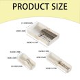 thumbnail image 3 of Expandable Drawer Organizer Adjustable Drawer Organizer Trays Drawer Dividers Organizers And Storage For Pens Makeup Utensils Tools Flatware And Junks White, 3 of 9