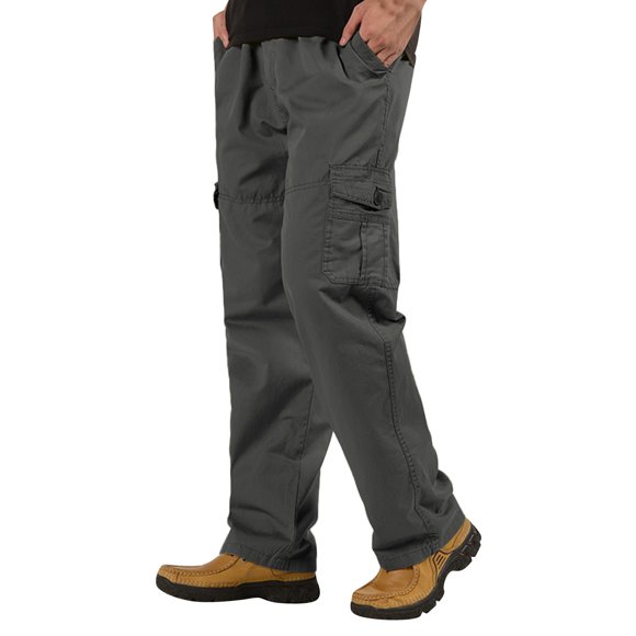 HBFAGFB Mens Pants Fashion Straight Leg Cargo Pants Casual Comfortable Versatile Trousers Army Green Size XXXXL