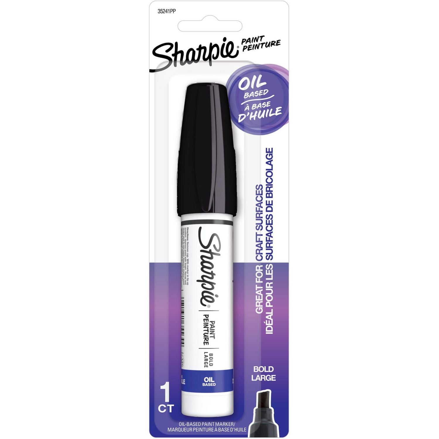 Sharpie Oil-Based Paint Marker, Bold Point, Black