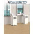thumbnail image 4 of Eastvita Cool Breeze Anywhere 10000 BTU Portable Air Conditioner/3-in-1 Functionality with Fan/Dehumidifier/Cools Up to 450 Sq Ft/Remote Control Included, 4 of 6