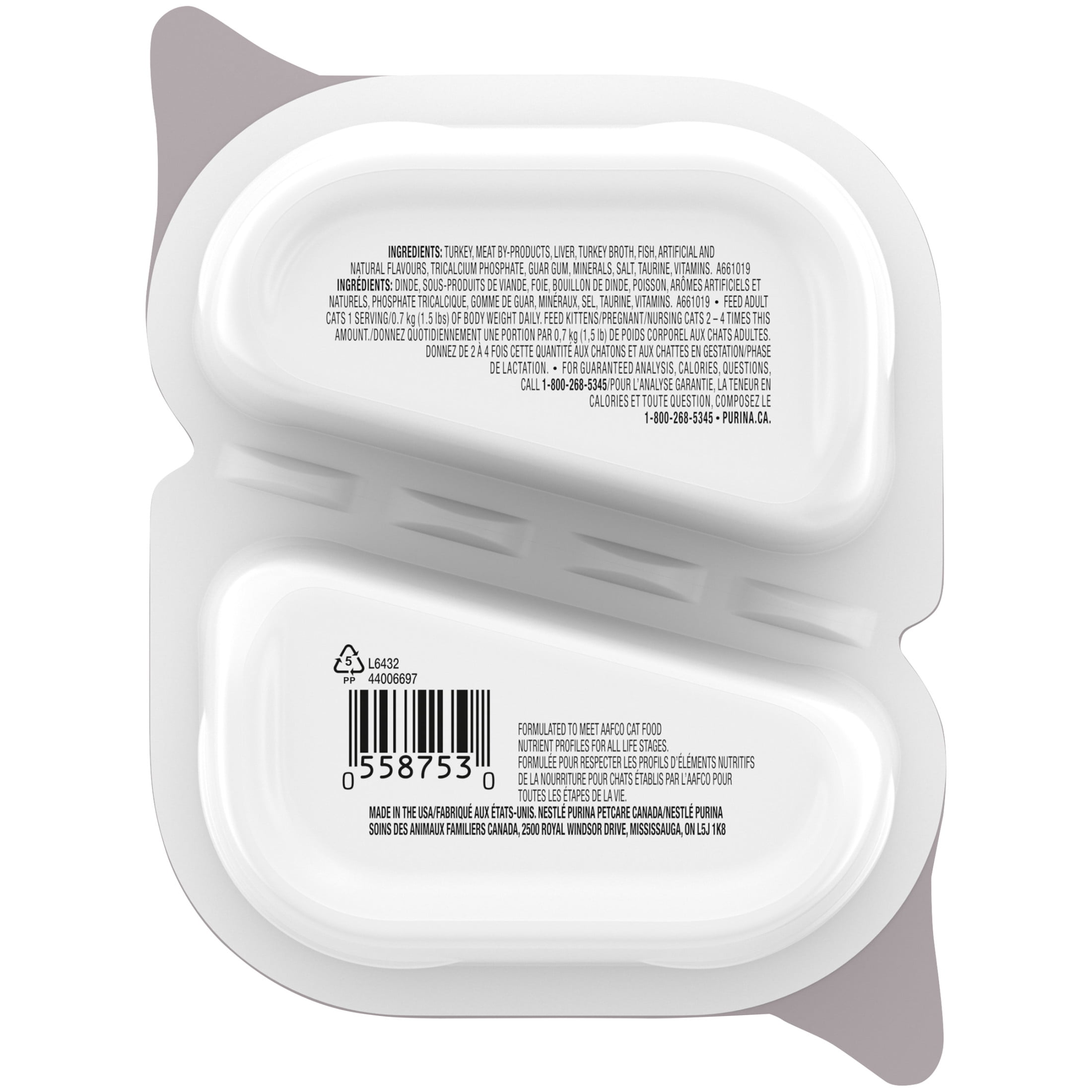 Fancy Feast Petites Pâté Entrée de Dinde Tendre, Nourriture Humide pour Chats 79.4 g