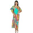 thumbnail image 1 of Bimba Kaftan Long Maxi à Manches Kimono pour Femmes, Caftan Multicolore, Couvre-Maillot, Tenue de Nuit, 1 of 9