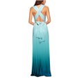 thumbnail image 3 of Uppada Robe de Soirée pour Femmes à Paillettes avec Franges et Pampilles, Robe Fluide en Mousseline, Encolure Carrée, Robe Ajustée, Robes d'Invitée de Mariage, Froncée, Extensible, Fente Latérale Irrégulière, Robe, Liquidation en Liquidation, 3 of 6