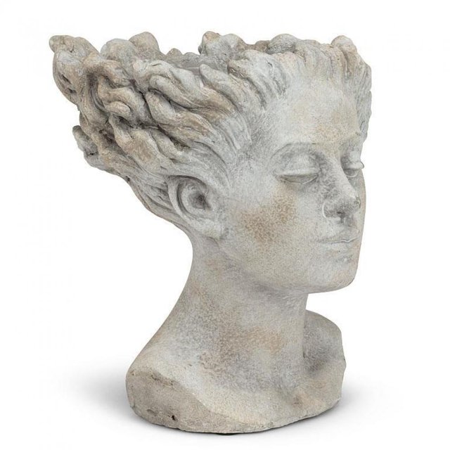 Set of 2 Woman With Blowing Hair Planter