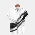 thumbnail image 1 of Styesk T-Shirts pour Hommes Col Rabattu Fluide Léger Manches Courtes Cardigan Boutonné Haut Chemise Manches Courtes Col Rabattu Haut Chemise, 1 of 4