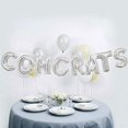 thumbnail image 3 of Foil Silver Congrats Letter Balloon Banner Kit, 3 of 3