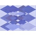 thumbnail image 1 of Ahgly Company Machine Washable Indoor Rectangle Transitional Blue Angel Blue Area Rugs, 2' x 5', 1 of 7