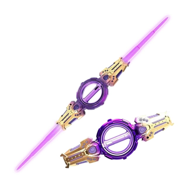 Épée Lumineuse pour Enfants avec Lumières DEL à 7 Couleurs, Sabres de Duel Rétractables pour Jeu de Rôle et Déco de Fête