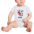thumbnail image 2 of Future Soccer Player Cuba Soccer Fan Cute Baby Bodysuit Unisex, 2 of 5