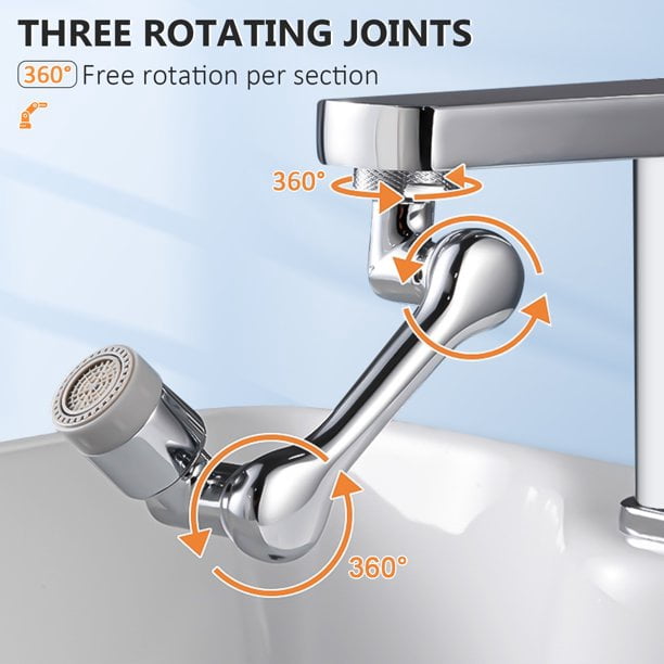 Universal 1080 Swivel Faucet Aerator Multifunction Faucet Extender Uni – 8KRAW Universal 1080 Swivel Faucet Aerator Multifunction Faucet Extender Uni – 8KRAW