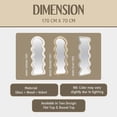 thumbnail image 4 of Kismet Velvet Mirror - Luxurious Décor, Elevate Your Reflections with Opulence (Ivory (Flat Top)), 4 of 7