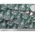 thumbnail image 3 of Soimoi Velvet Fabric Leaves & Floral Block Print Sewing Fabric Yard 58 Inch Wide, 3 of 3