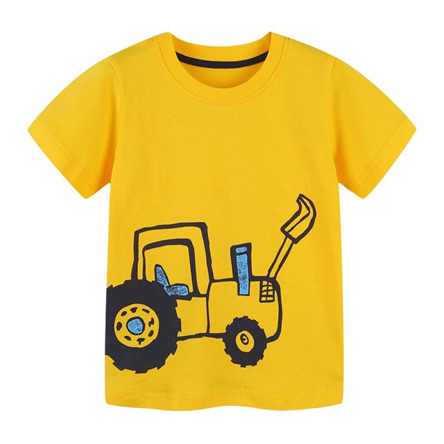 YTDSCS T-Shirts pour Garçons de 2 à 8 Ans, T-Shirts en Coton à Col Rond pour Tout-Petits, Hauts à Manches Courtes pour Bébés Garçons