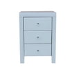 thumbnail image 3 of Nightstand, Nightstand, Mirrored Nightstand, Bedroom Nightstand, MDF Nightstand, Mirrored Bedside Table, Three Drawer Nightstand, Mirrored Nightstand with Clear Knobs, 3 of 4